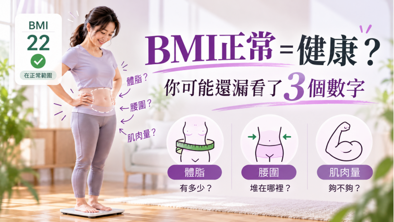 BMI正常，就代表健康嗎？