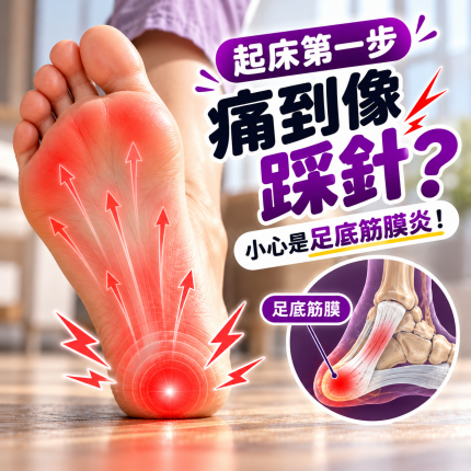 起床第一步像踩針？小心足底筋膜炎，體重過重也是原因！